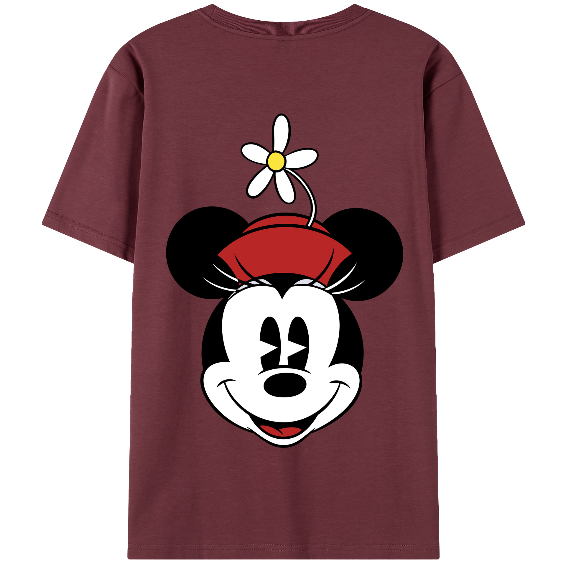 （画像用） ミッキーマウス Mickey Mouse 綿100％半袖Tシャツ（背面プリント）